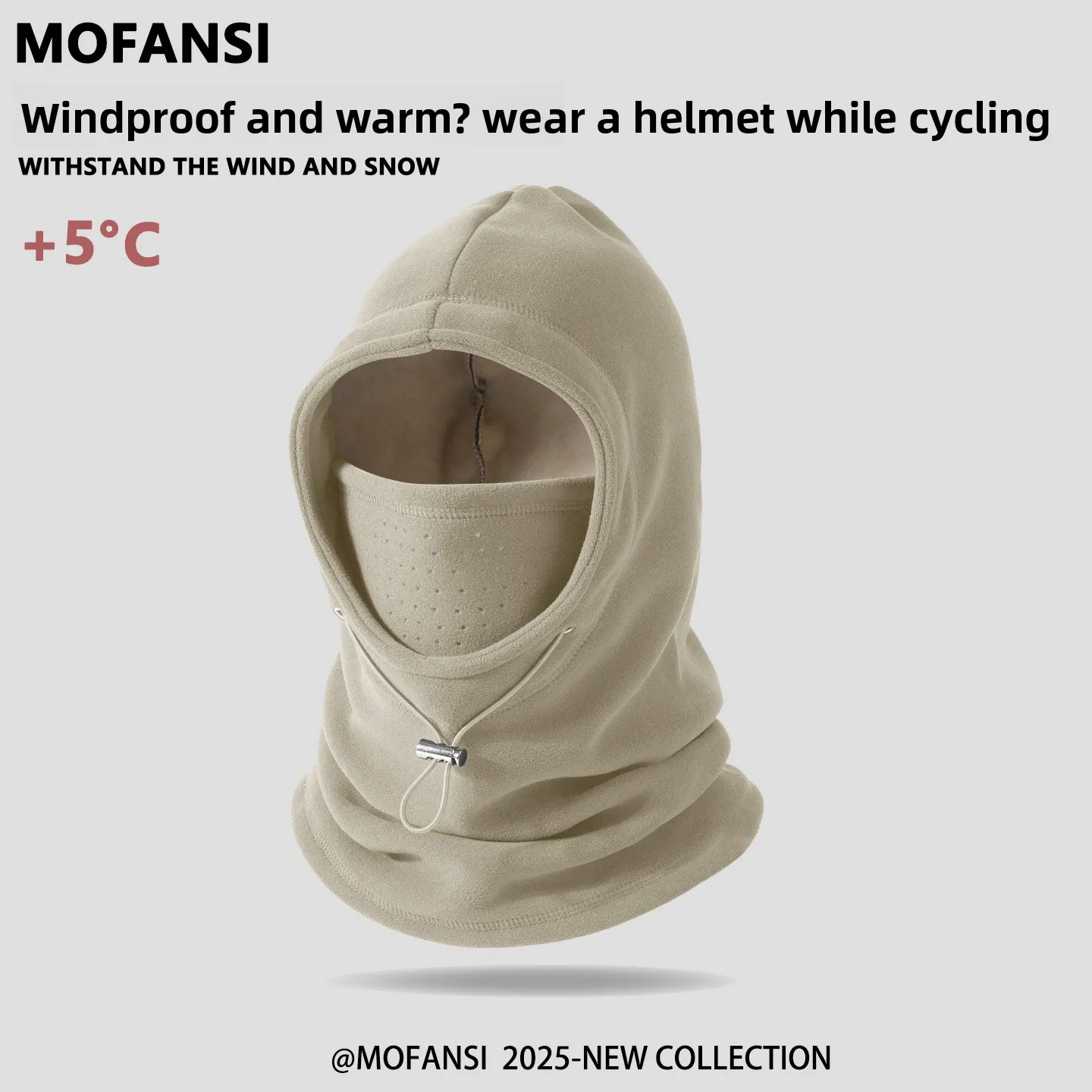 الشتاء الدراجات التزلج دراجة كهربائية بالاكلافا قناع وشاح قبعة متكاملة يندبروف الدافئة الصوف مبطن خوذة متوافقة القبعات