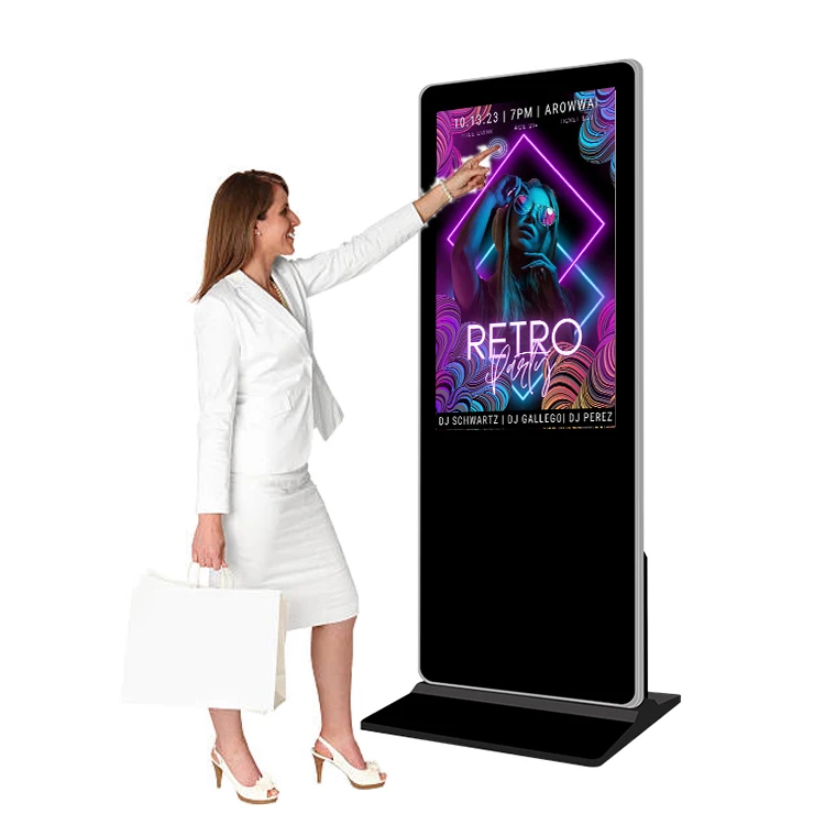 

Shopping Center Touch Screen Kiosk Indoor Advertising Display Floor Standing LCD Digital Signage For Retail Store