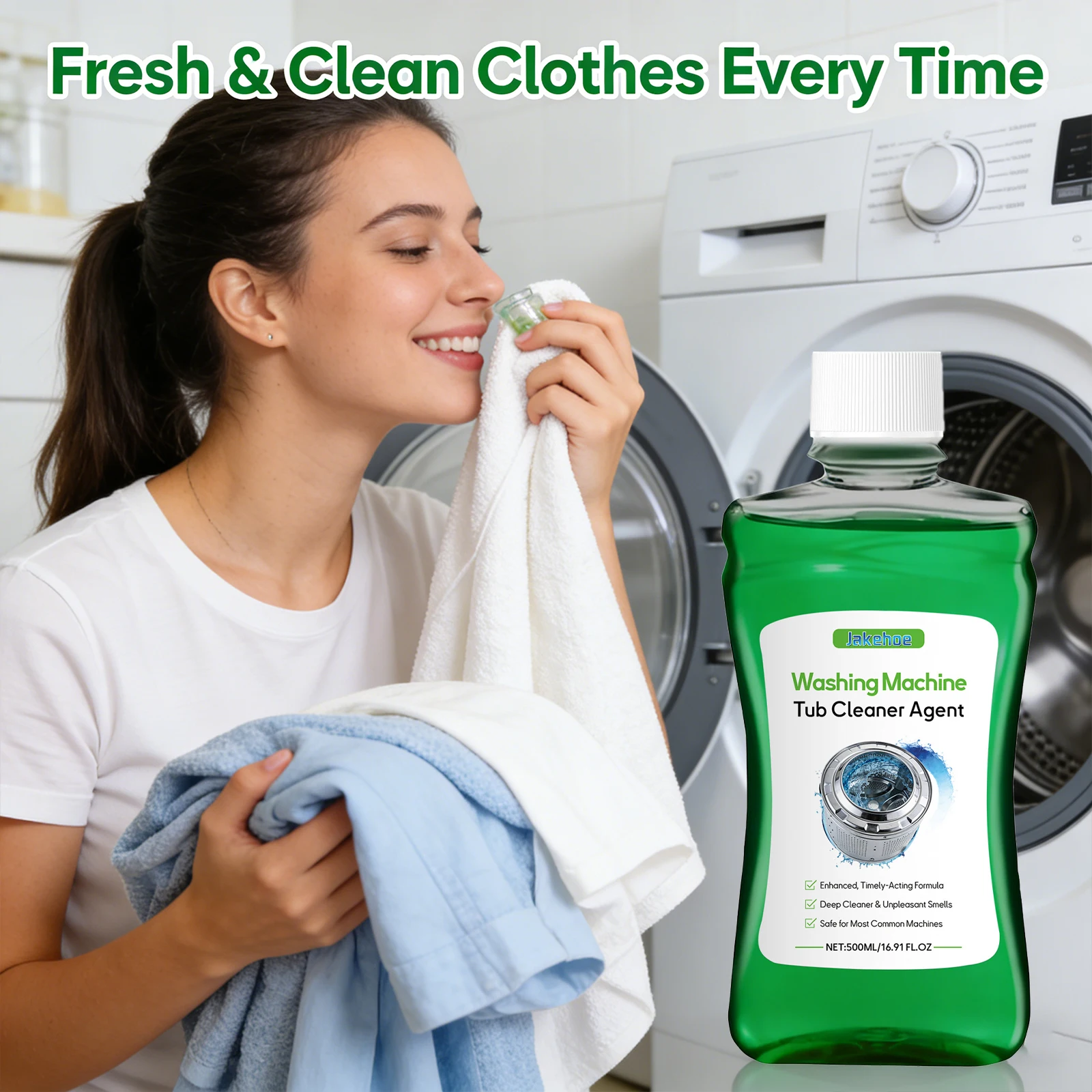 Washing Machine Sink Cleaner Remove Mold Spots Reduce Bacterial Growth Eliminate Odors Refreshing Suitable for Multiple Models