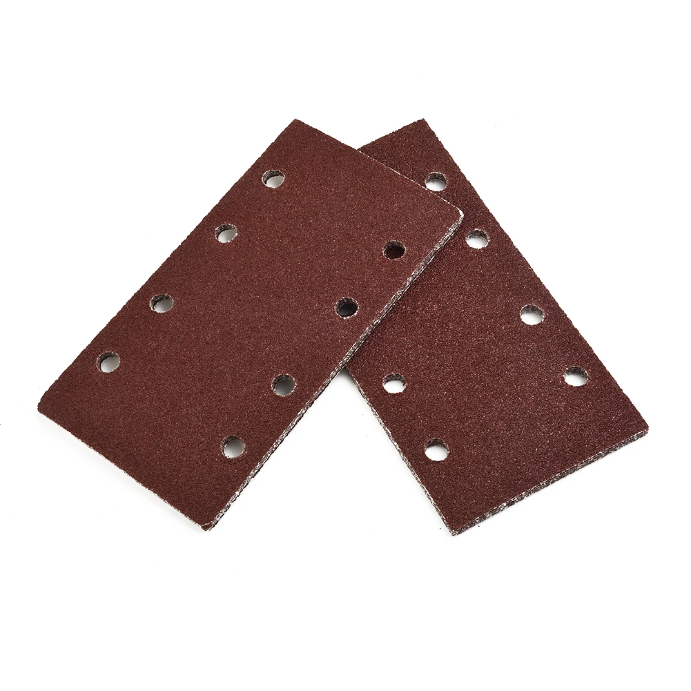 

Flocking Sandpaper Sanding Sheet Sandpaper 20pcs Sandpaper Hook&Loop Rectangular Sandpaper 8-hole Sandpaper Abrasive Tool Hot