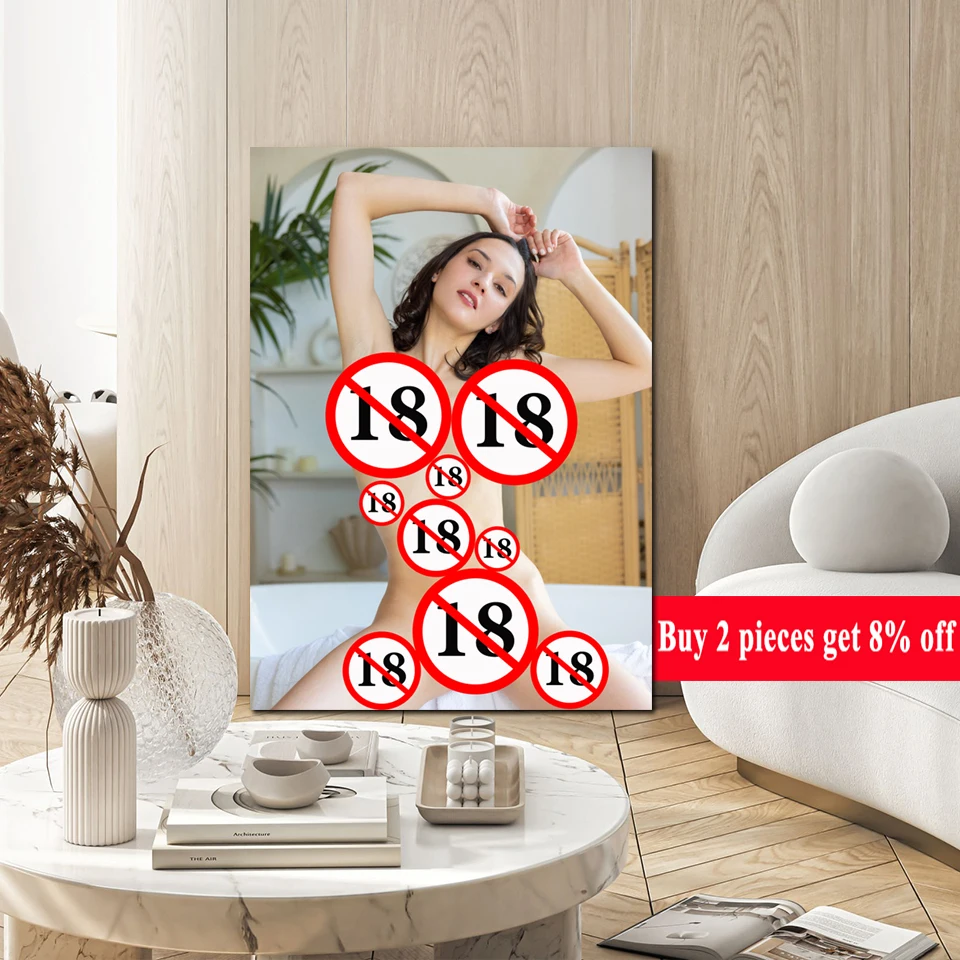 

Alluring Naked Female Poster - Sexy Wall Decoration for Rooms, Homes, Cafes, Bars | Perfect Man’s Gift