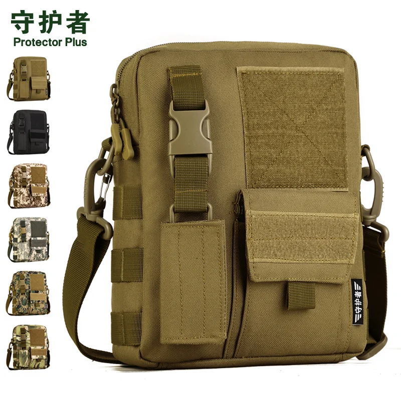 Protector Plus Tactical Shoulder Bag Vertical Camo Crossbody Bag Military Men's Sling Bag for Outdoor and Commuter Casual K316