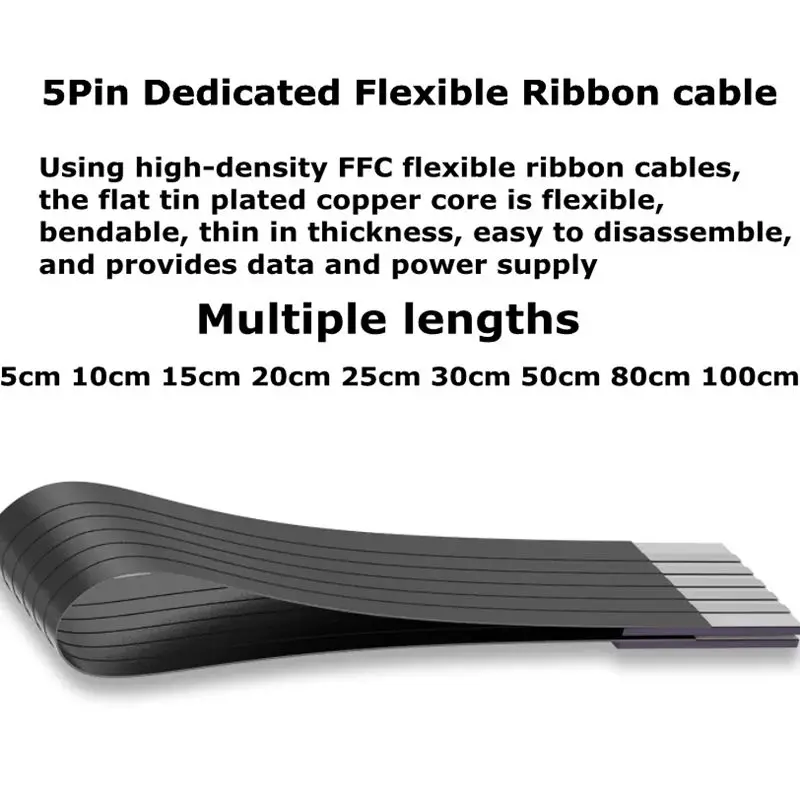 FFC Mini Micro USB Extension Type-C Ribbon Cable 90 FPV Slim Flat Soft Flexible FPC Charge FPV Brushless Handheld Gimbal Monitor