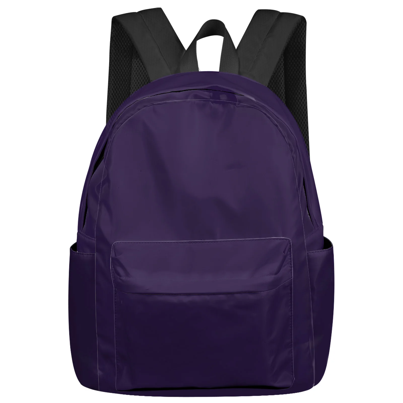 

Solid Color Dark Purple Women Man Backpacks Waterproof Travel School Backpack For Student Boys Girls Laptop Book Pack Mochilas