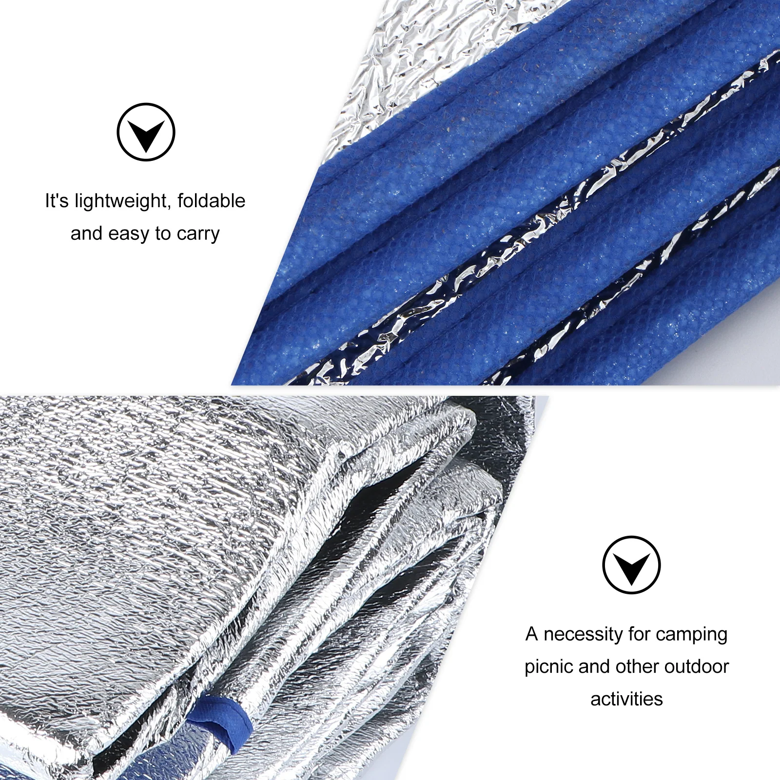 

1pc 3X3M Waterproof Camping Mat Lightweight Foldable Picnic Blanket Dampproof Ground Mattress For Outdoor Hiking Travel