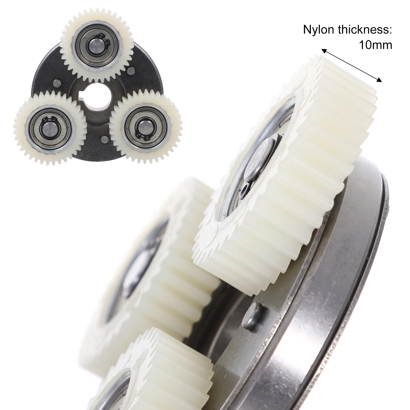

1 set 36T Planetary Gear Clutch For Electric Vehicle Motor Replacement High-Performance 2809 Bearings Durable Steel Gear Set Diy