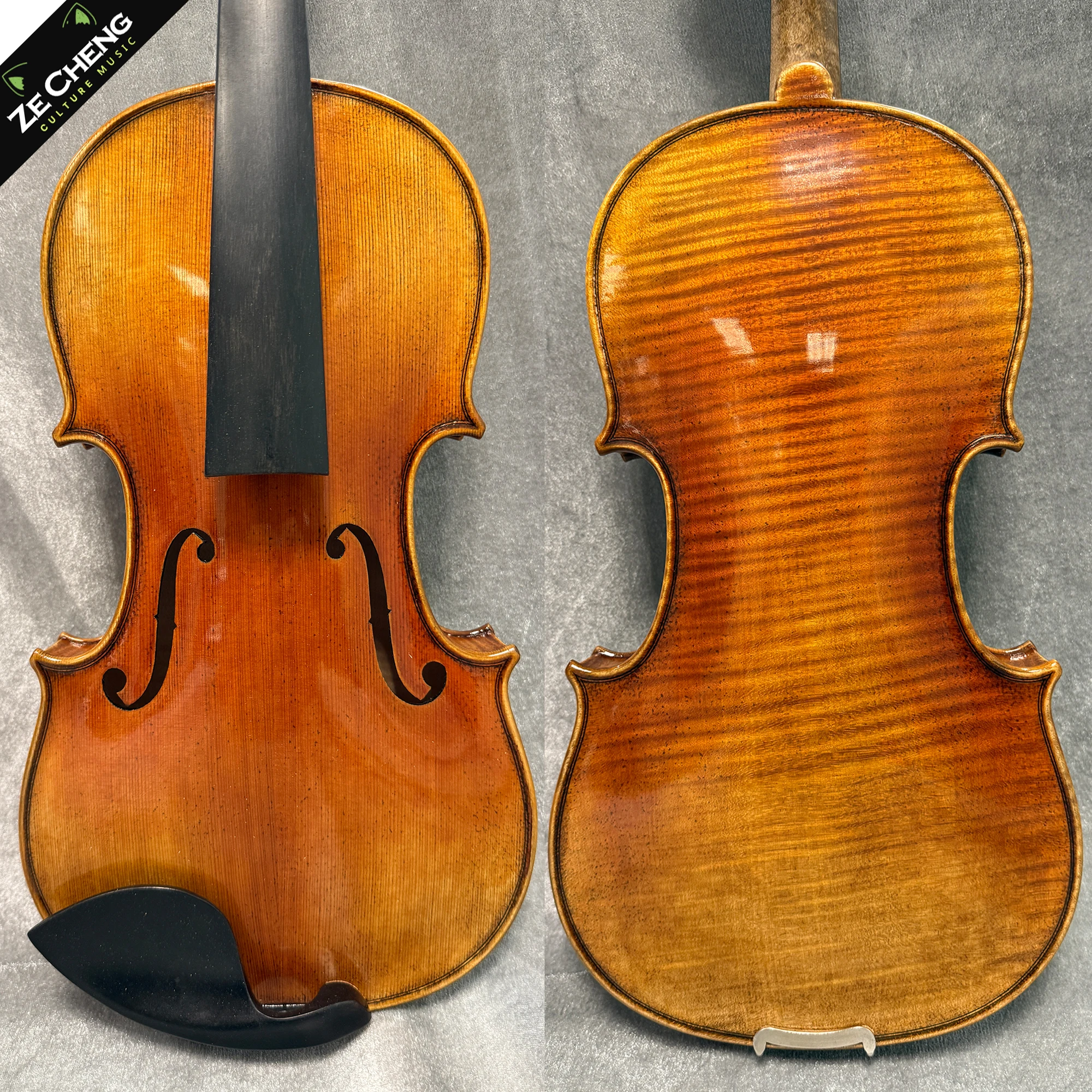 

Скрипка 4/4, копия Stradivarius 1715, профессиональная, ручной работы, с лаковым покрытием, фурнитура из черного дерева, винтажная