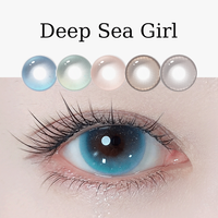 KSSEYE 1pair New Colored Contact Lenses for Eyes  with Degree Beautiful Pupil Lentes Yearly Fast Soft Blue Contact Lenses