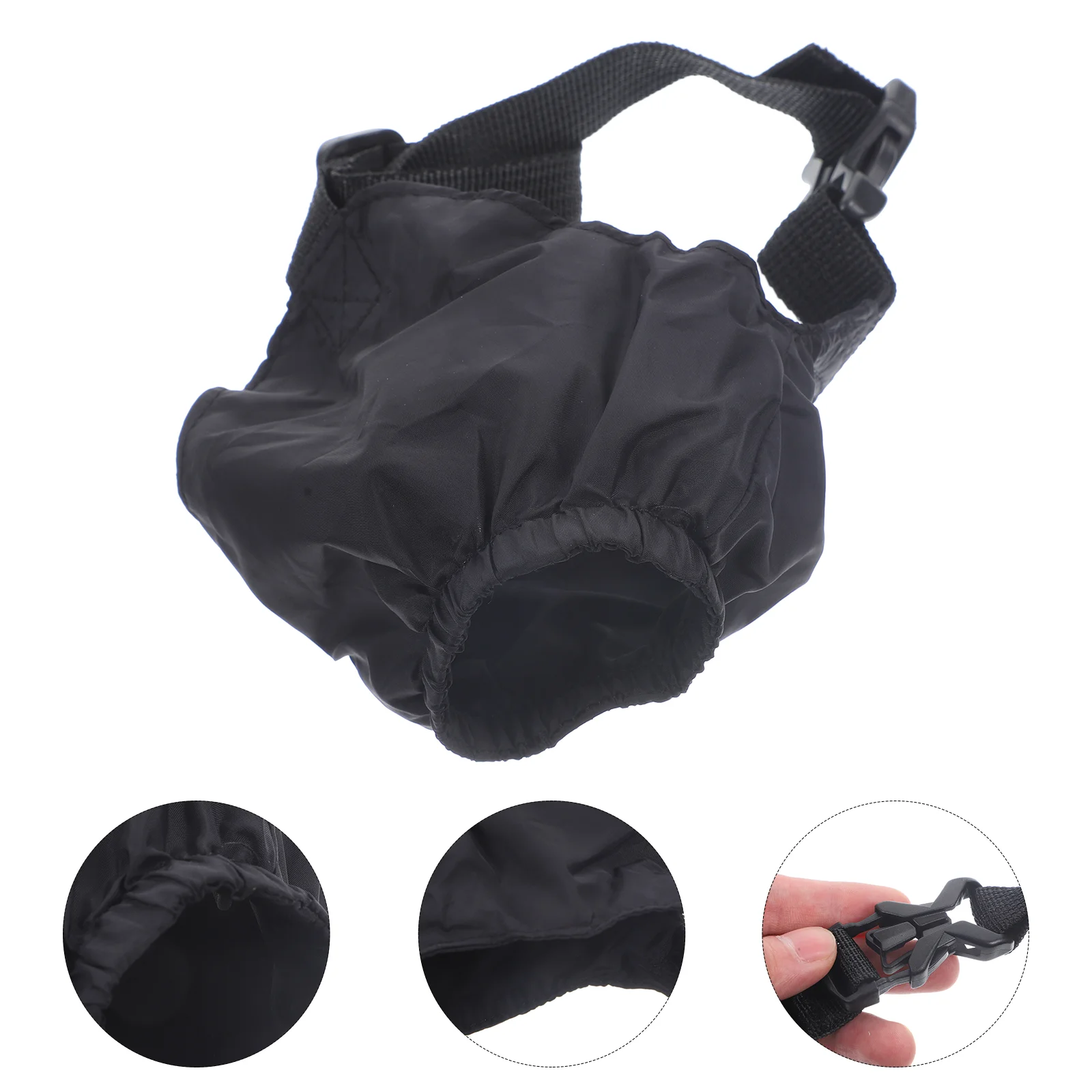 Pet Safety Eye Mask Dog Blinder Patch Blindfold Anti-excitatory Decompression Black