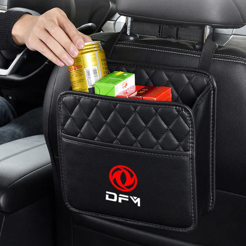 Car Storage Cup Snack Mobile Phone Organizer PU Leather Accessories for Dongfeng DFM Aeolus Ax45 ax37 DFSK Glory 360370 Cefiro