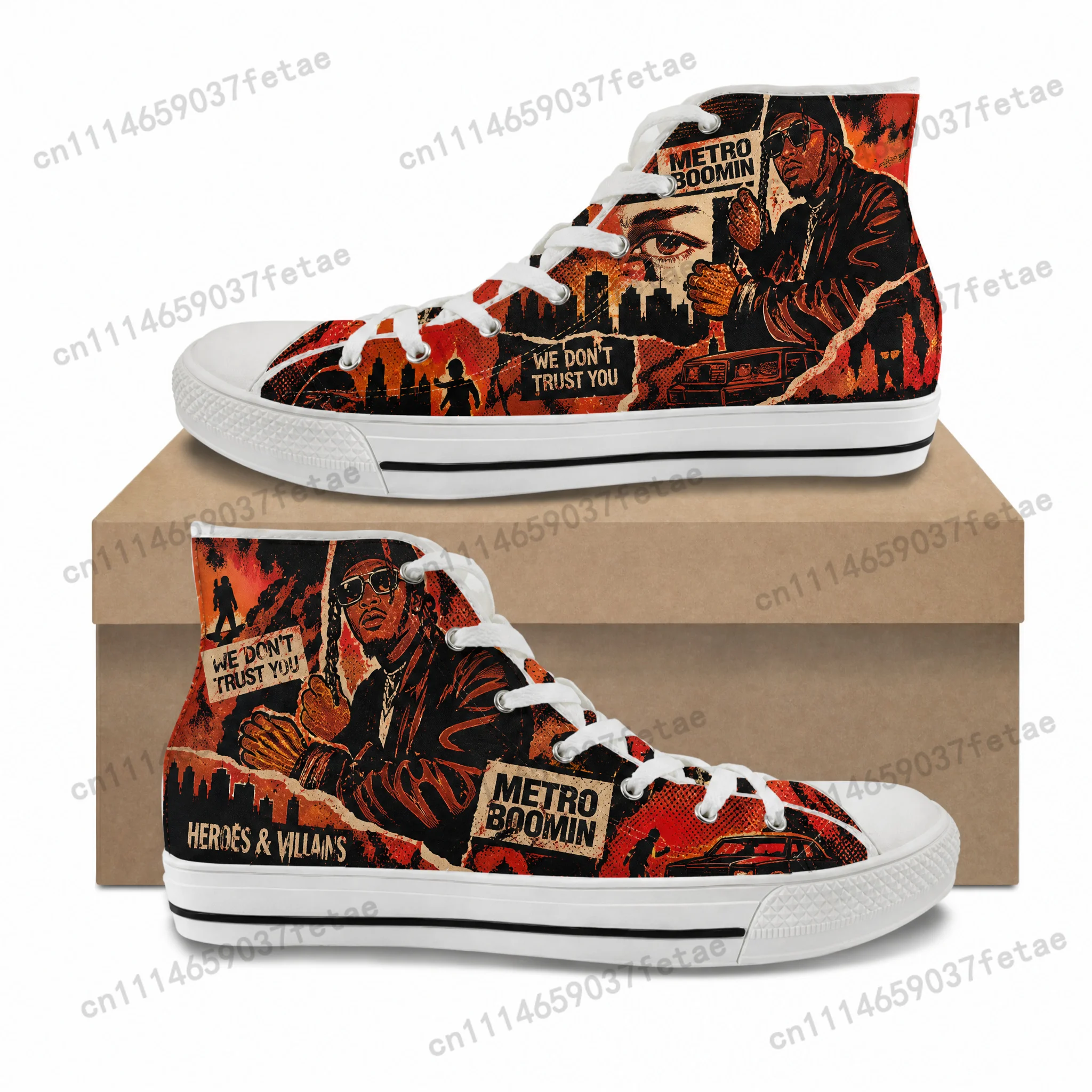 Men Shoes Metro - Metro Boomin High Top High Quality