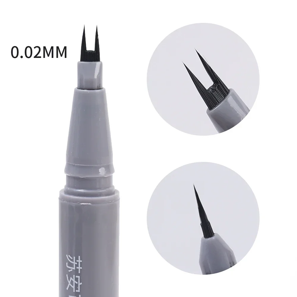 Doppelt gegabelter unterer Wimpern stift wasserdichter flüssiger Eyeliner Wimpern stift dauerhafter schweiß fester Frauen Make-up liegender Seidenraupen stift