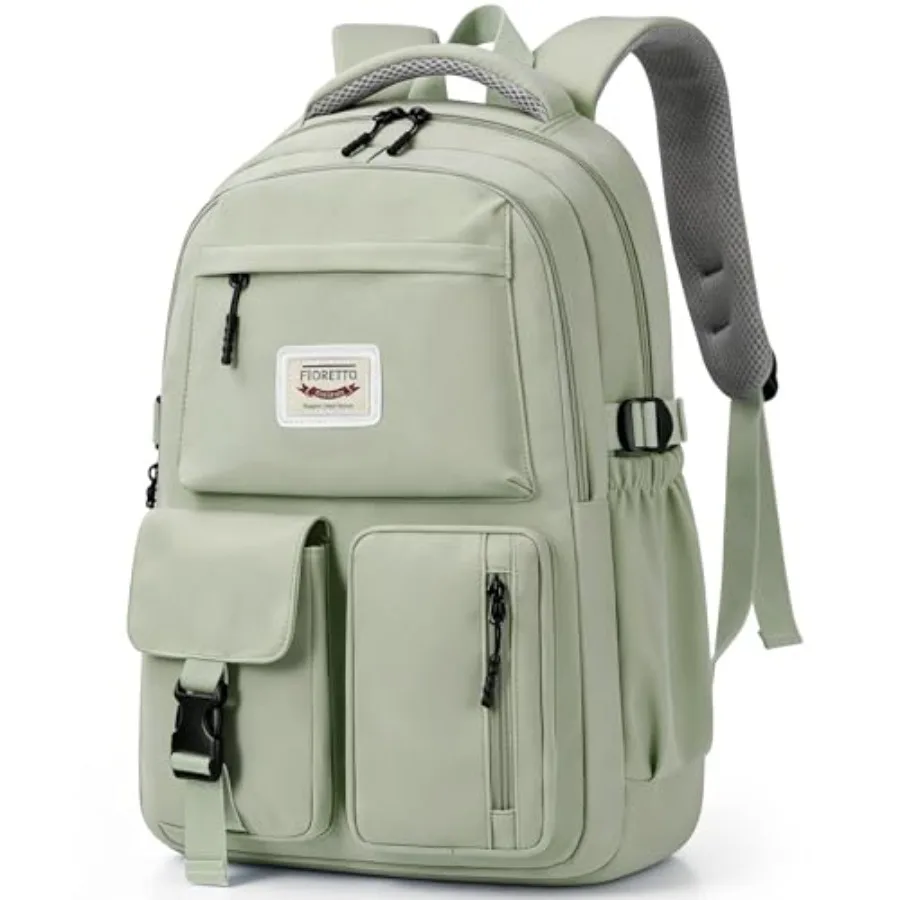 

School Backpack for Teen Girls and Women with Compartment, Lightweight School Bag Bookbag with Multiple Pockets, Ideal for Midd