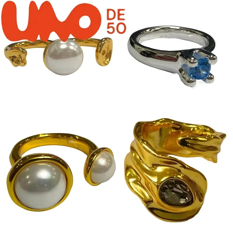 

Premium UNOde50 24K Gold & Silver Ring - Discounted High-Fashion Accessory For Trendsetters
