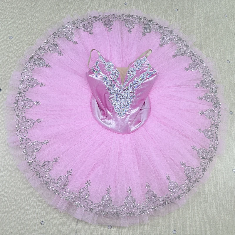 White silver Ballet tutu White Swan pancake dress for girl pre-professional stage costumes tutu Child ballerina adult BLST20032