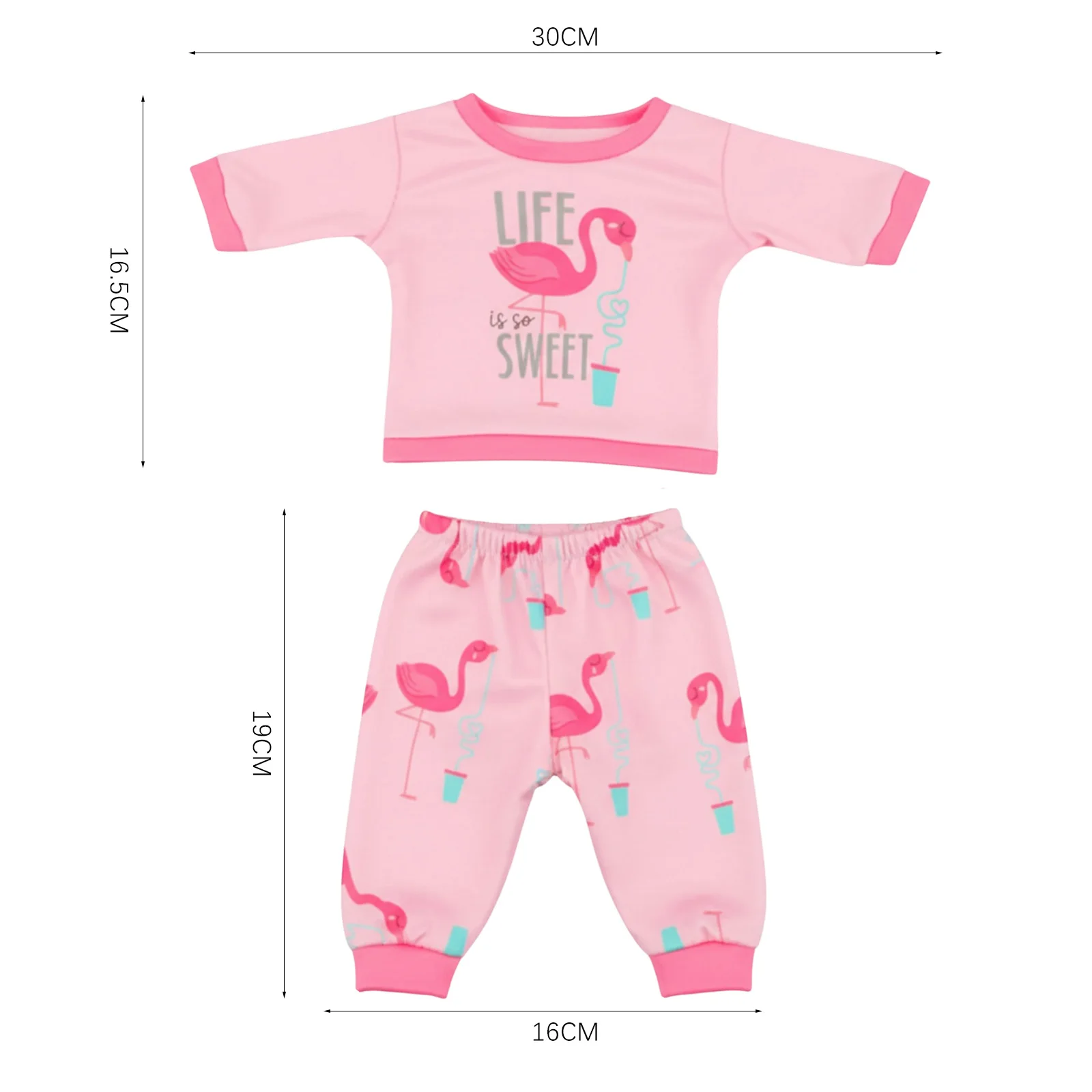Cute Doll Clothes+Plush Slippers For 43cm Baby Doll Accessories And 18 Inch American Doll Girl's Toys Our Generation image 2