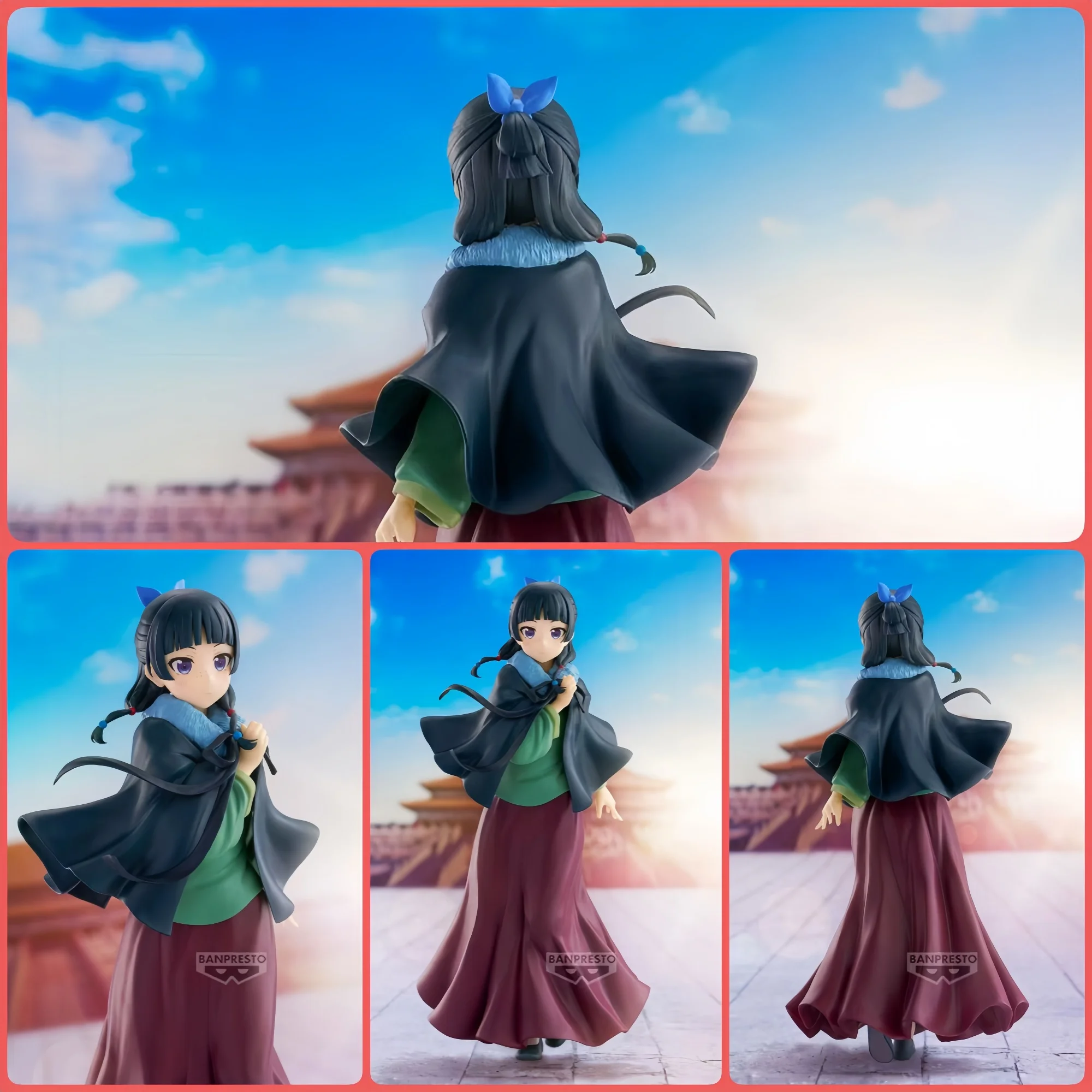 Banpresto Bandai the Apothecary Diaries Maomao Figura - Modelo de capa de pé de 20 cm em estoque Presente colecionável genuíno