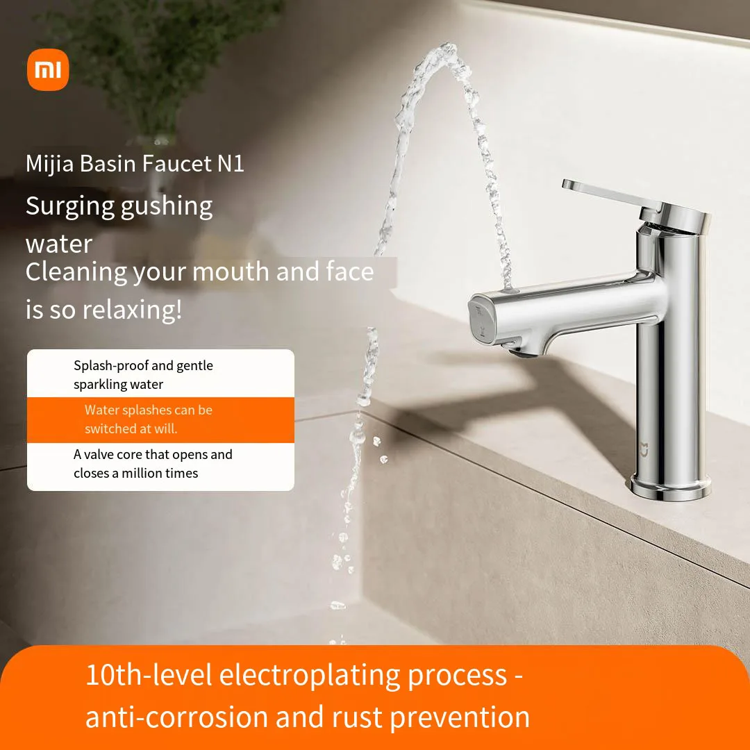 Mijia Xiaomi 스마트 분지의 수도꼭지 N1 가정용 세면기 따뜻한 것과 차가운 물 수도꼭지 분지의 수도꼭지 필터 단일 구멍 수도꼭지