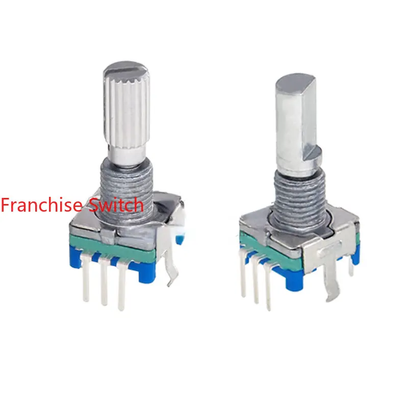 

10PCS EC11 Encoder 360 Degree Coding Switch Pulse Potentiometer 20 Bit With 12 Half Shaft