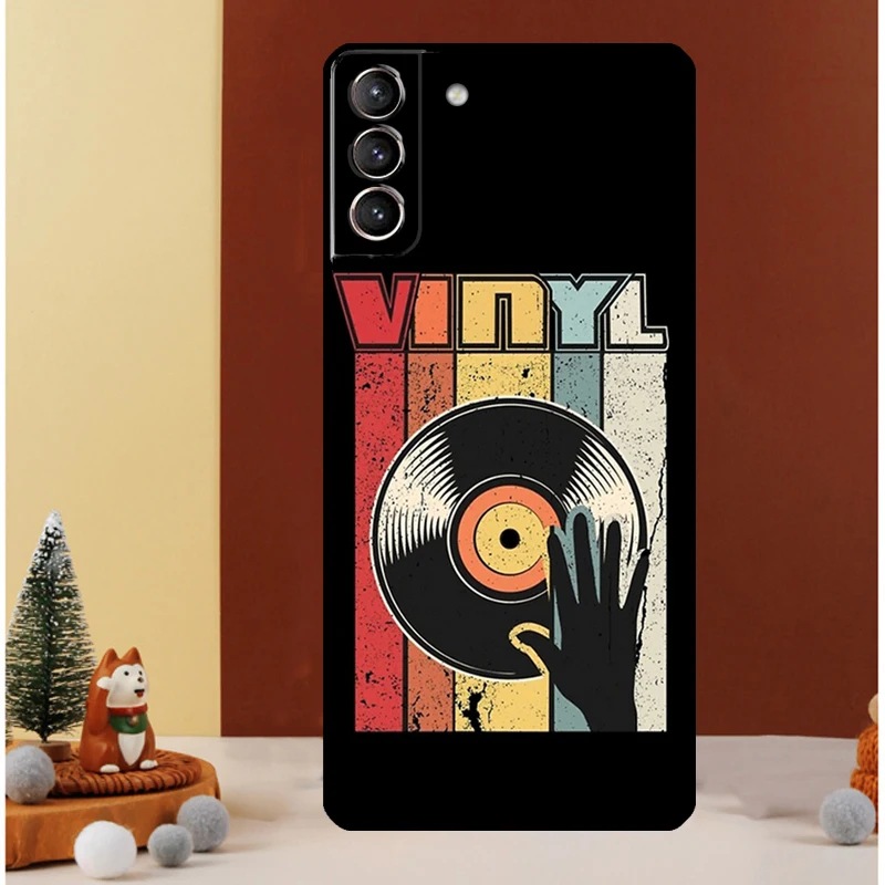 Vinyl DJ Record Art Case For Samsung Galaxy S22 S23 S24 Ultra Note 20 10 Plus S8 S9 S10 S20 FE S21 FE Cover