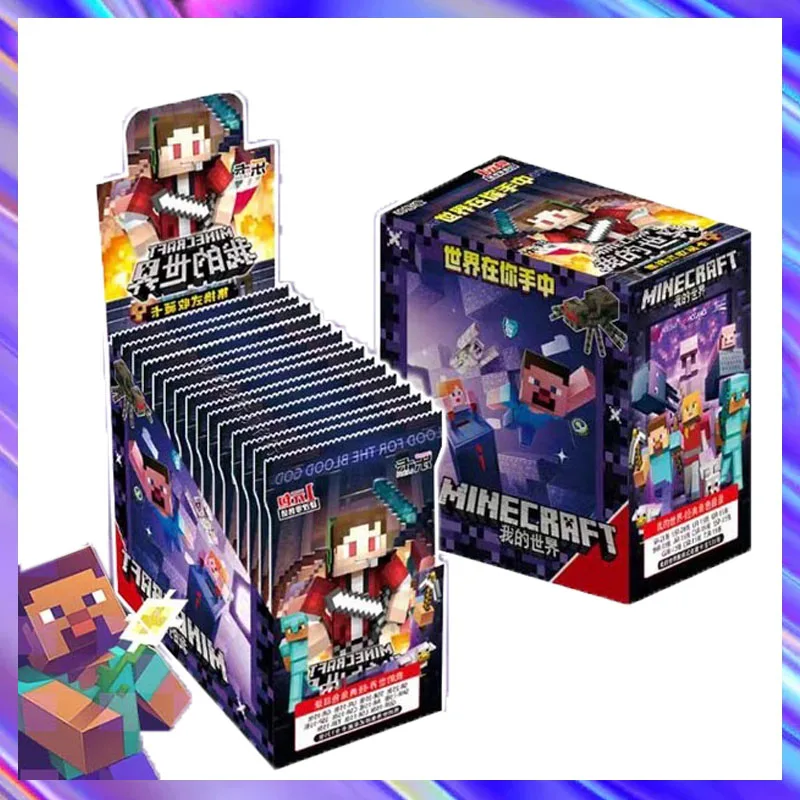 

Карточка Minecraft «Мир в руках» Приключения и следы Марио Игра Периферийные устройства Коллекционная карта аниме Детские игрушки Подарок