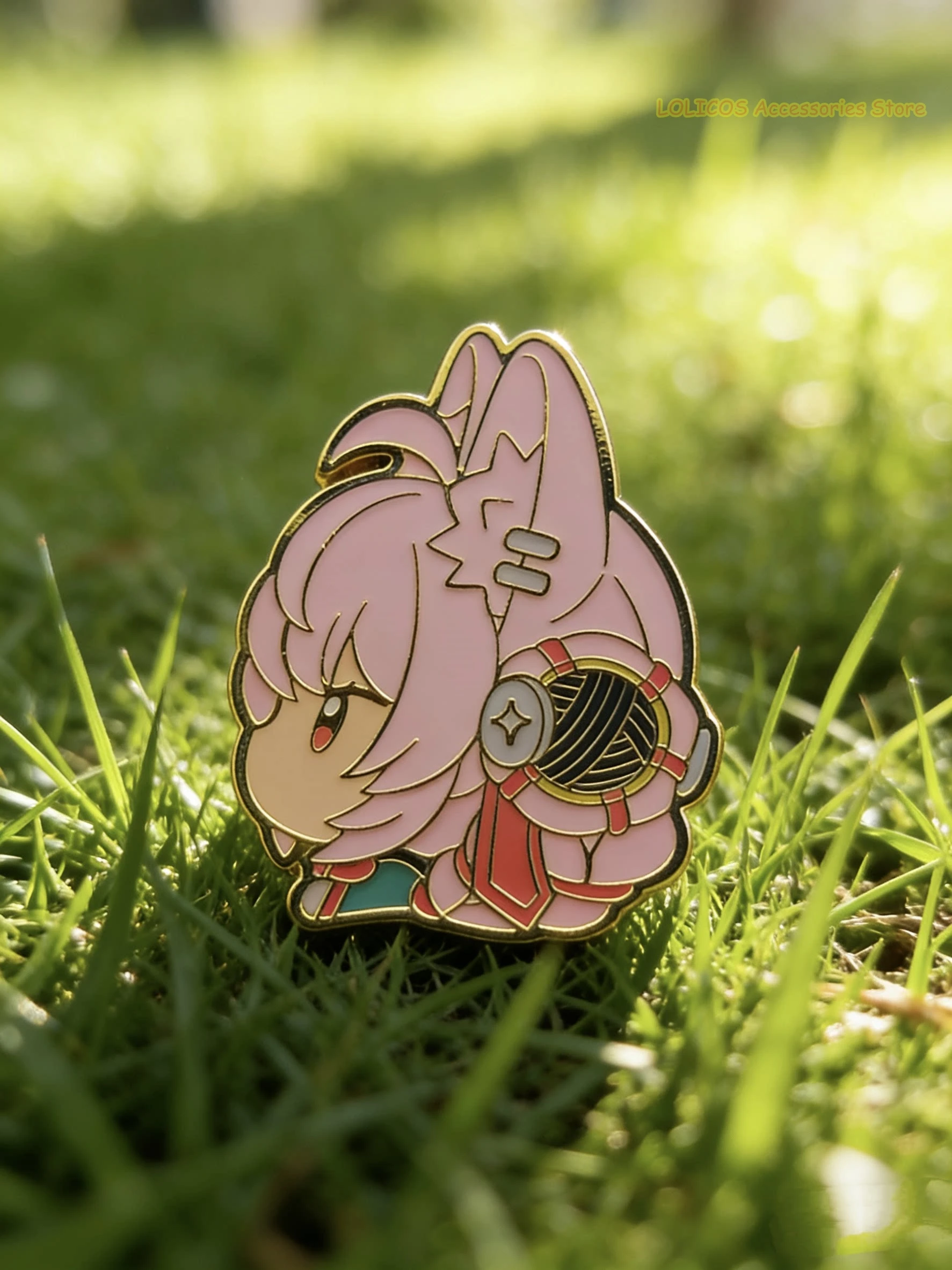 Anime Zenless Zone Zero Sunna Ye Shunguang Vivian Banshee Badge Brooch Pin Collection Game Cosplay Backpack Pendant view 4