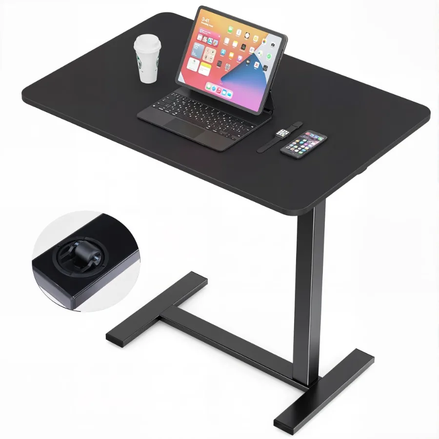 

Mobile standing portable rolling desk with height adjustment for versatile workstations perfect for home offices remote work or