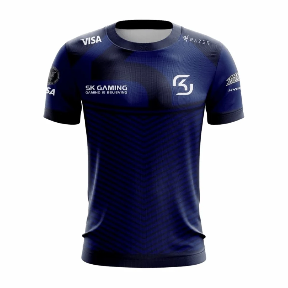 

Jersey Uniforme SK Gaming Cinza The Dream 2017 Away 3D printed breathable T-shirt