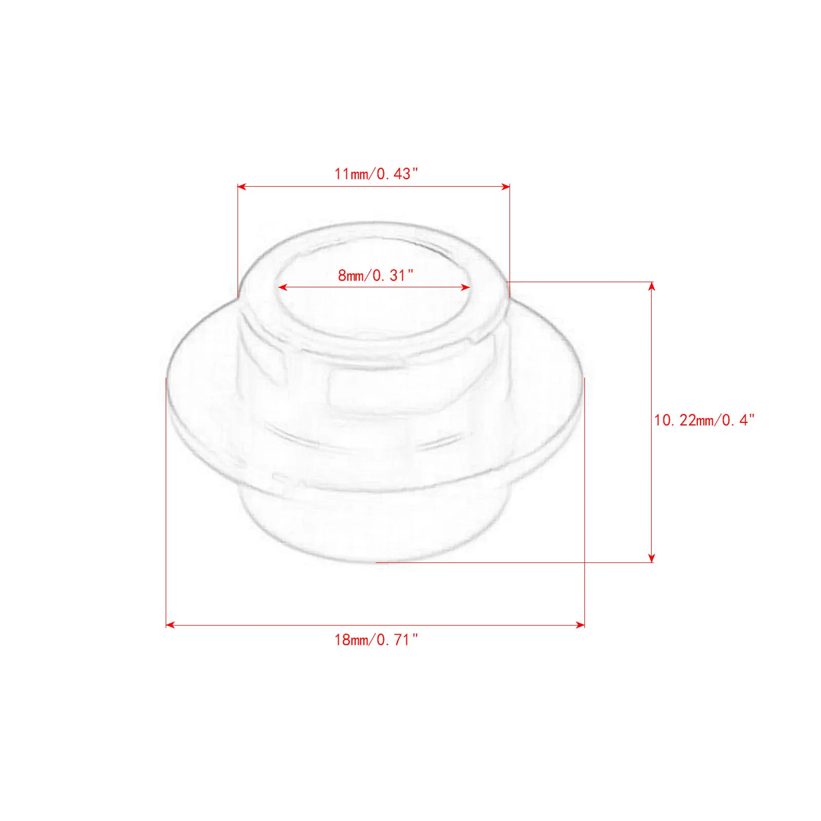 8 Pcs Aluminium Alloy Sports Bearing Spacer Bushing Skateboard Scooter Roller Inline Skate Wheel Inner Diameter 8mm 5 Color