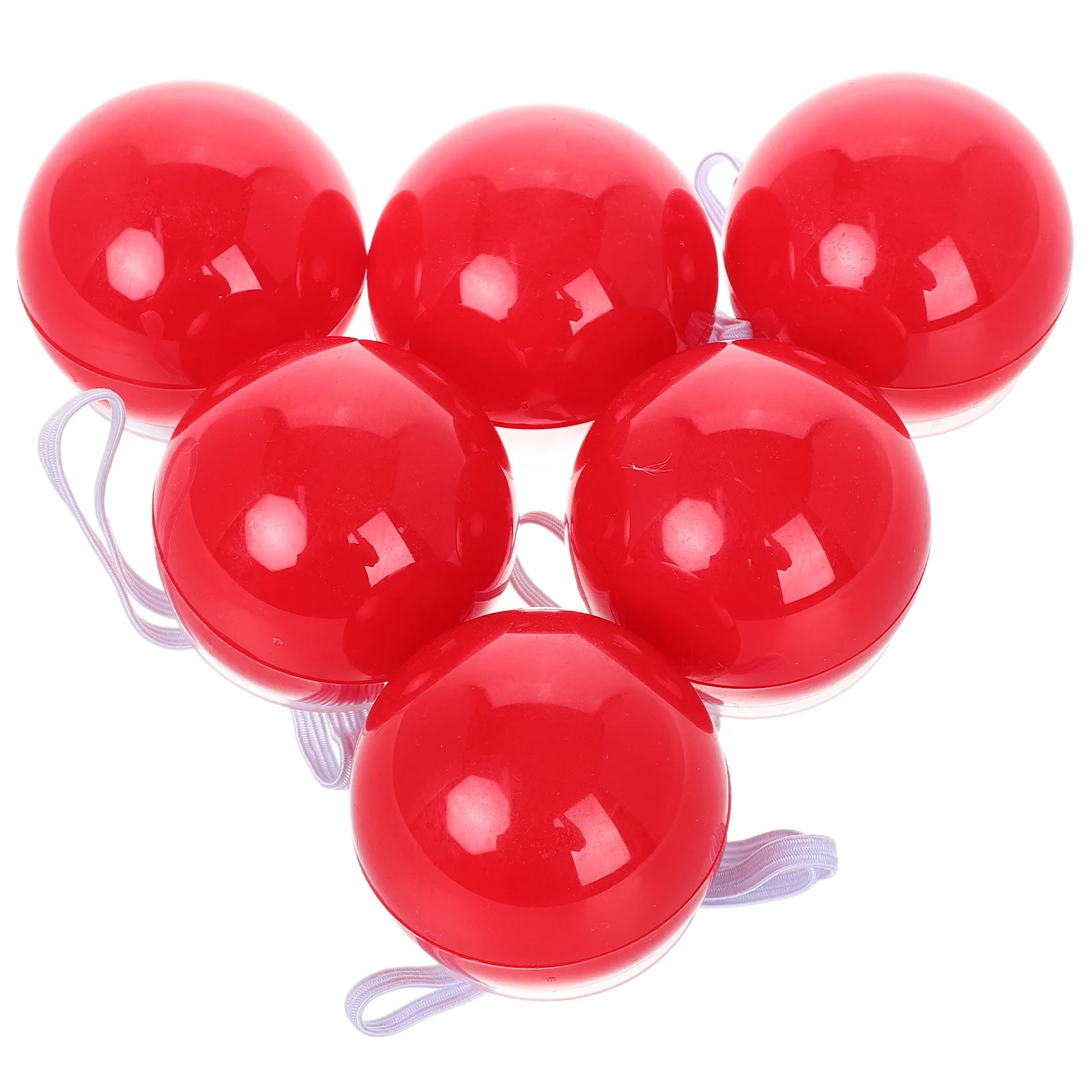 

12pcs Glowing Red Nose Clown Nose Dress-up Props Stage Props for Christmas Halloween Party Costume Balls Red