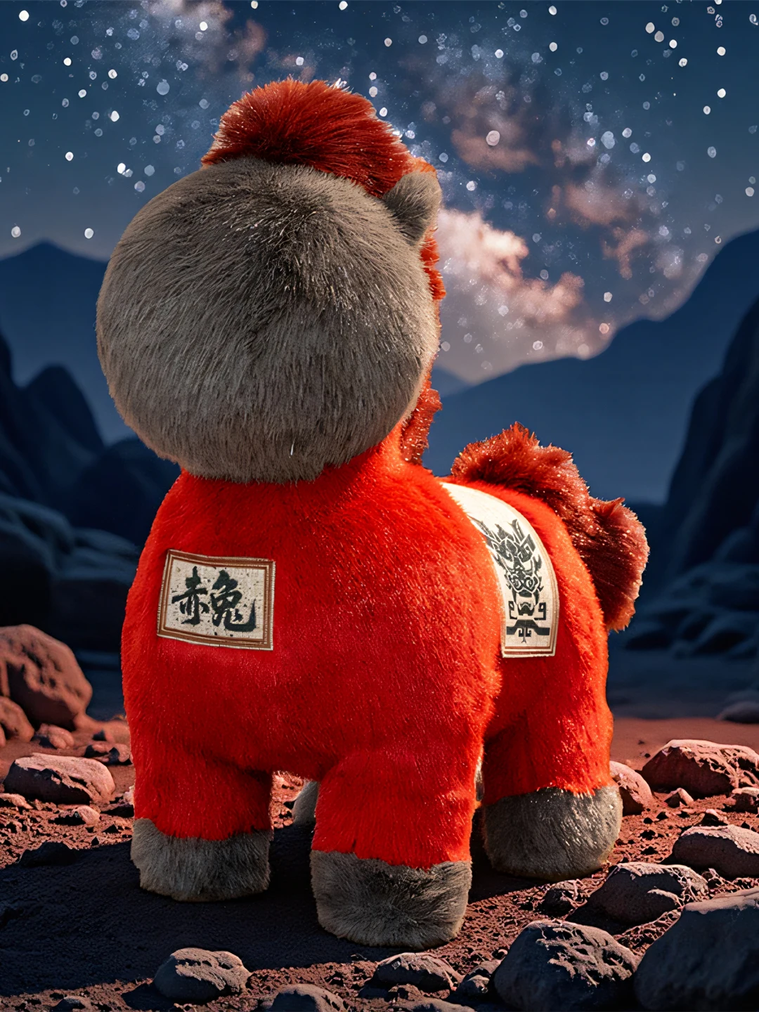 

Красная плюшевая игрушка-кукла на 2026 год Зодиака, премиум-класса, коллекционная, мягкая, плюшевая, для демонстрации, маленький новогодний подарок