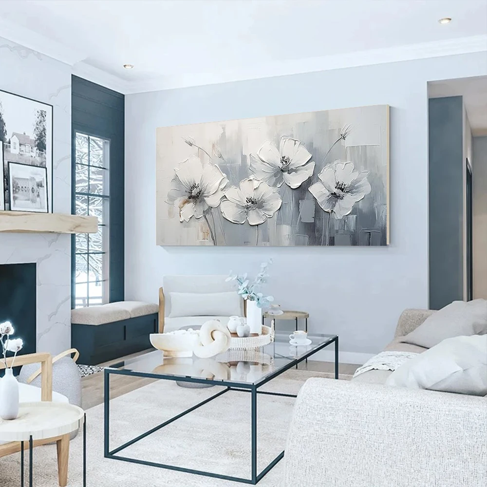 

100% ручная роспись маслом желтый цветок подсолнечника узор плакат нож холст картина современная роспись для домашнего декора настенное искусство