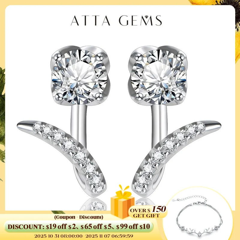 

New Arrivals Moissanite Diamond Stud Earrings Sterling Silver Earrings Stud 925 Moissanite Earrings Engagement Jewelry for Women