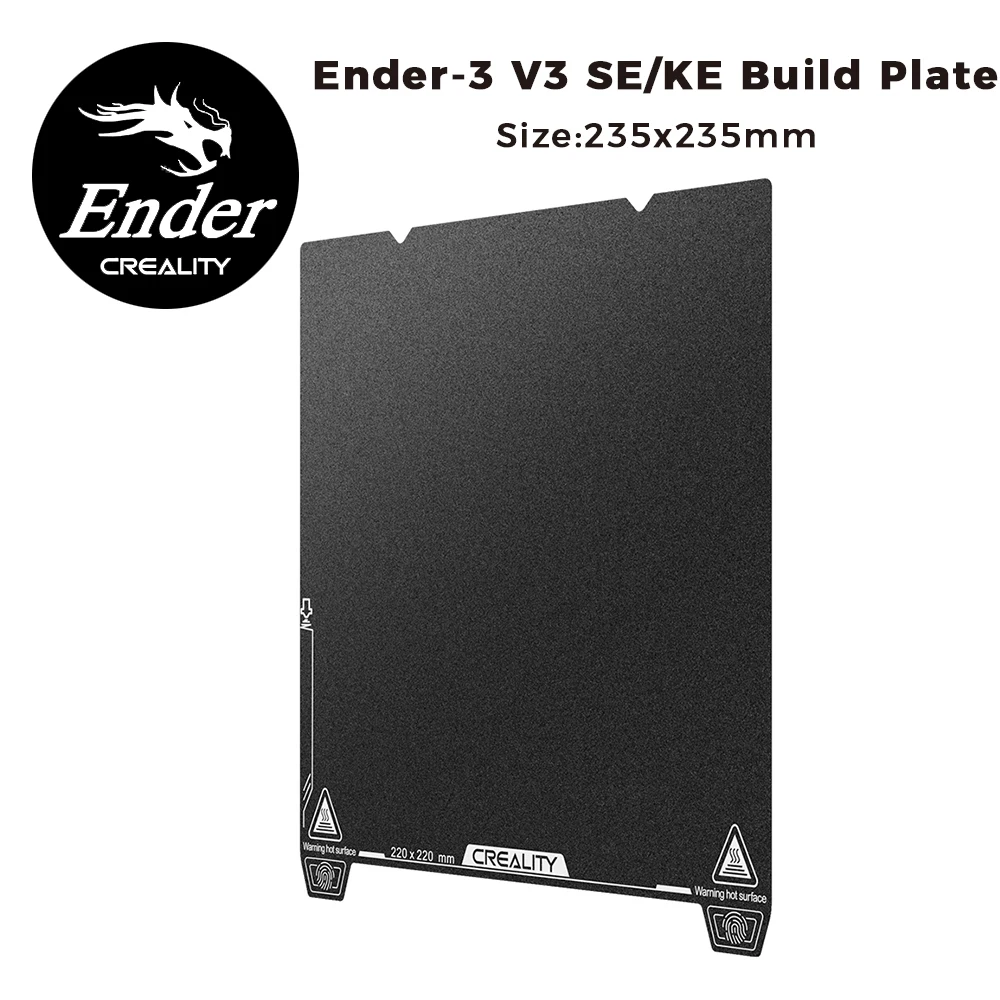 Creality Ender-3 V3 SE/KE PC-Textured Build Plate 235x235mm Single-sided 3D Printer Platform Board 3D Printer Accessories