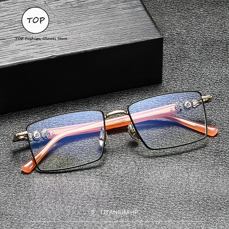 Designer's New Simple Business Large Frame Comfortable Without Face Pinch Fashion Unisex Commuter Omnimatch Optical Mirror