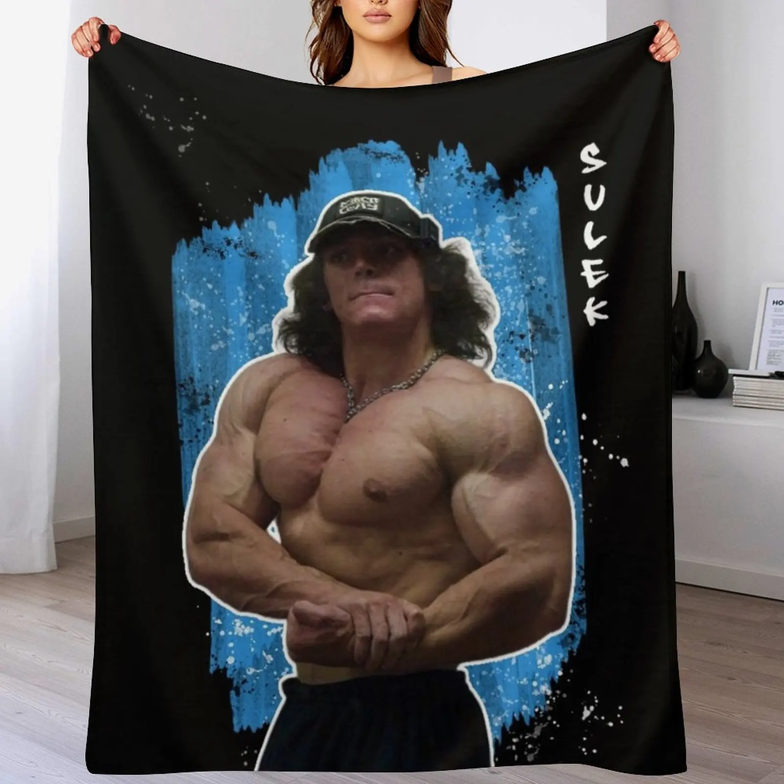 

Sam Sulek Aesthetic Motivation Throw Blanket