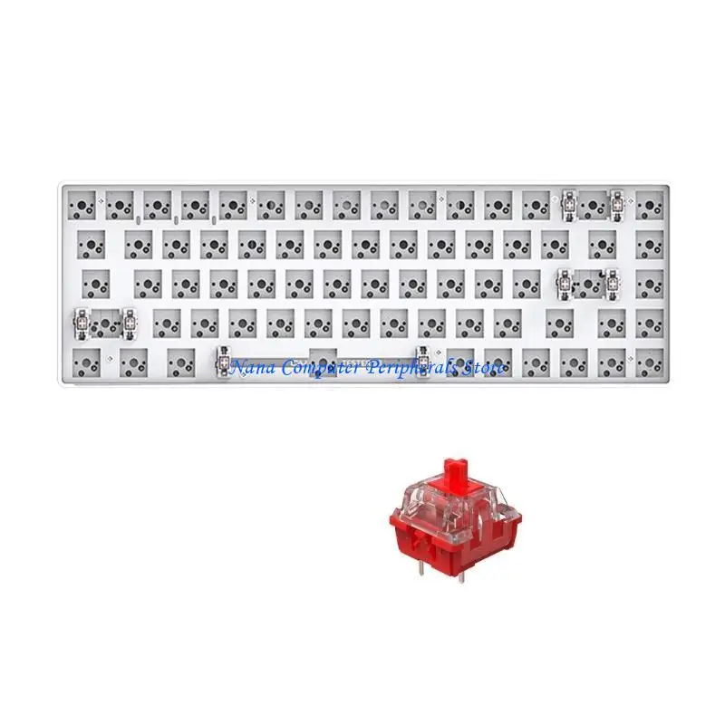 

F68C Tester68 68key Customized Mechanical Wireless Keyboard 2.4G Bluetooth-compatible Dual-mode Hot-swappable Shaft-Base