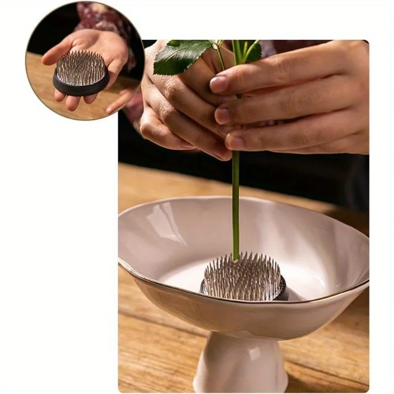 Flower Frog Stainless Steel Pin Frog Flower Arrangement Holder 2 4 Inch 60mm