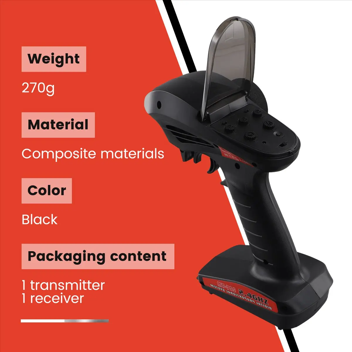 

Радиоуправление MT-305 2,4 ГГц, 3-канальное, цифровое, 2,4 Г, 3 канала, AFHS, для радиоуправляемых машин и лодок [A17I Toy]