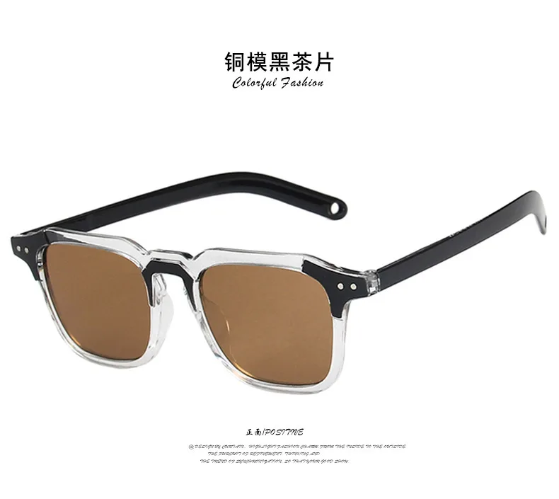 Vintage Quadratischen Rahmen Sonnenbrille Mode Trendy Männer Frauen Shades Brillen Sonnenbrille Sommer Frühling Kühle Retro Weibliche Brillen – Detail 13