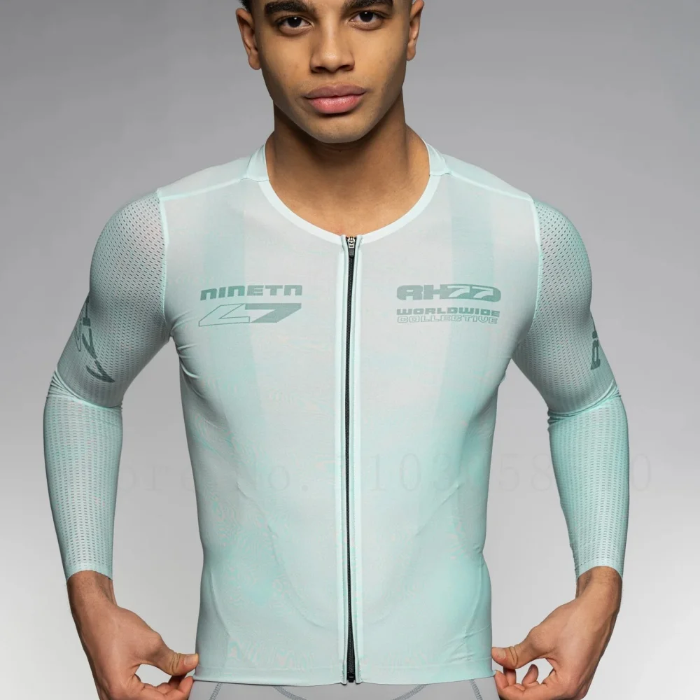 

RH77 Long sleeves Cycling Jersey for Men MTB Road Bicycle Shirt Pro Team Bike Clothes High Quality Team Custom Logo 2026 new