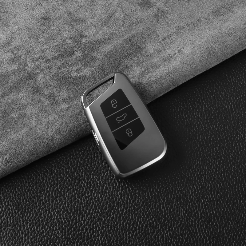 

TPU Car Key Case for VW Volkseagen Passat B8 Magotan for Skoda Superb A7 Kodiaq Seat Fashion Key Case Cover Fob Holder Protector