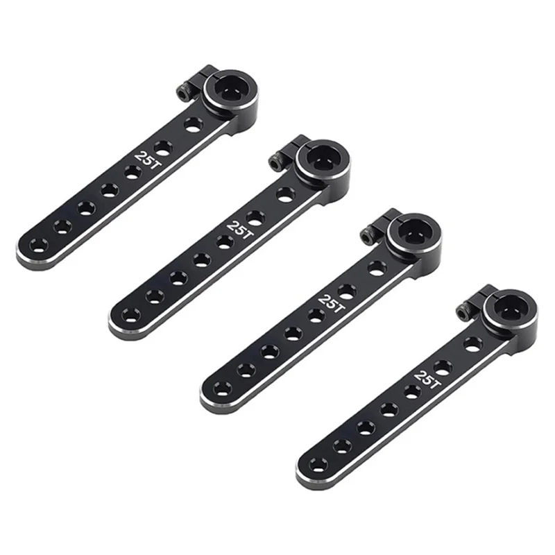 Bocina de brazo de extensión de dirección de aleación de aluminio 25T para piezas de unidades de Servo sobre orugas de barco de coche RC