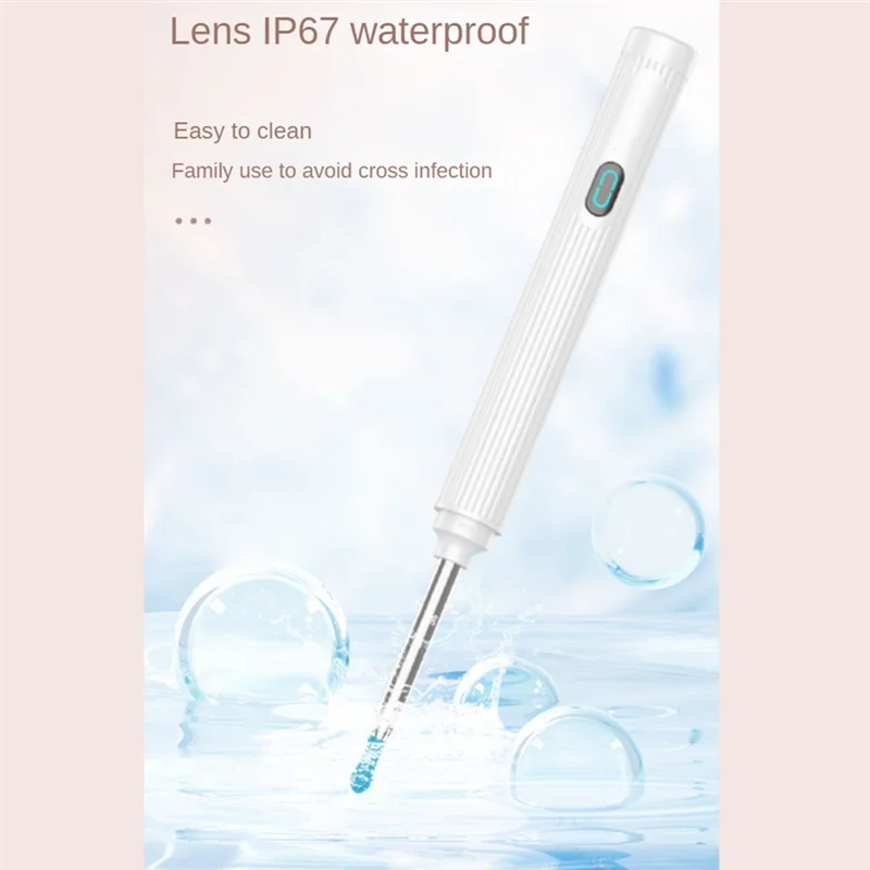Wireless Visual Ear Picker Otoscope Earwax Removal Tool With Camera Ear Endoscope Set For Children Ear Cleaning-A