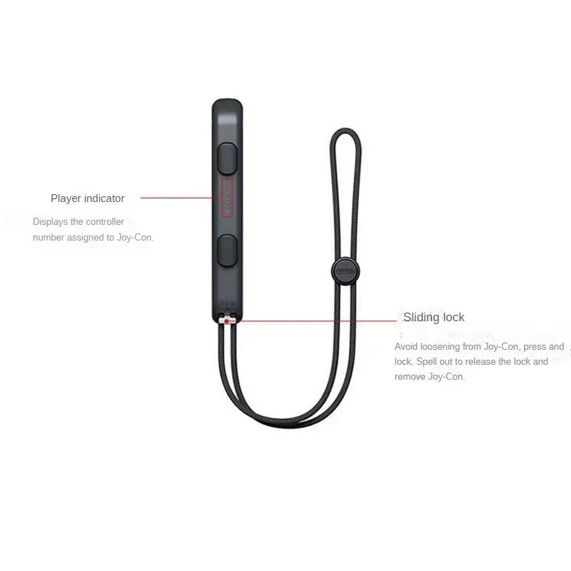 Voor Joycon Bandjes Vervanging Voor Schakelaar Joycon Band Verstelbare Polsband 2 Pack (Zwart)