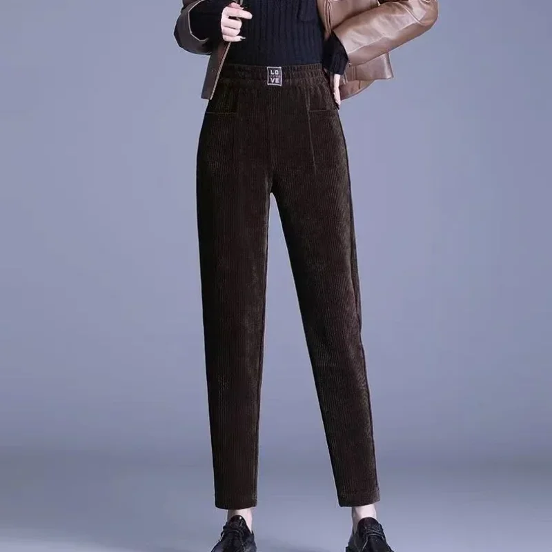 

High Waist Female Trousers Slacks Women's Harem Pants Trends 2025 Comfortable Stretch G Vintage New In Xxl Korean Fashion Autumn