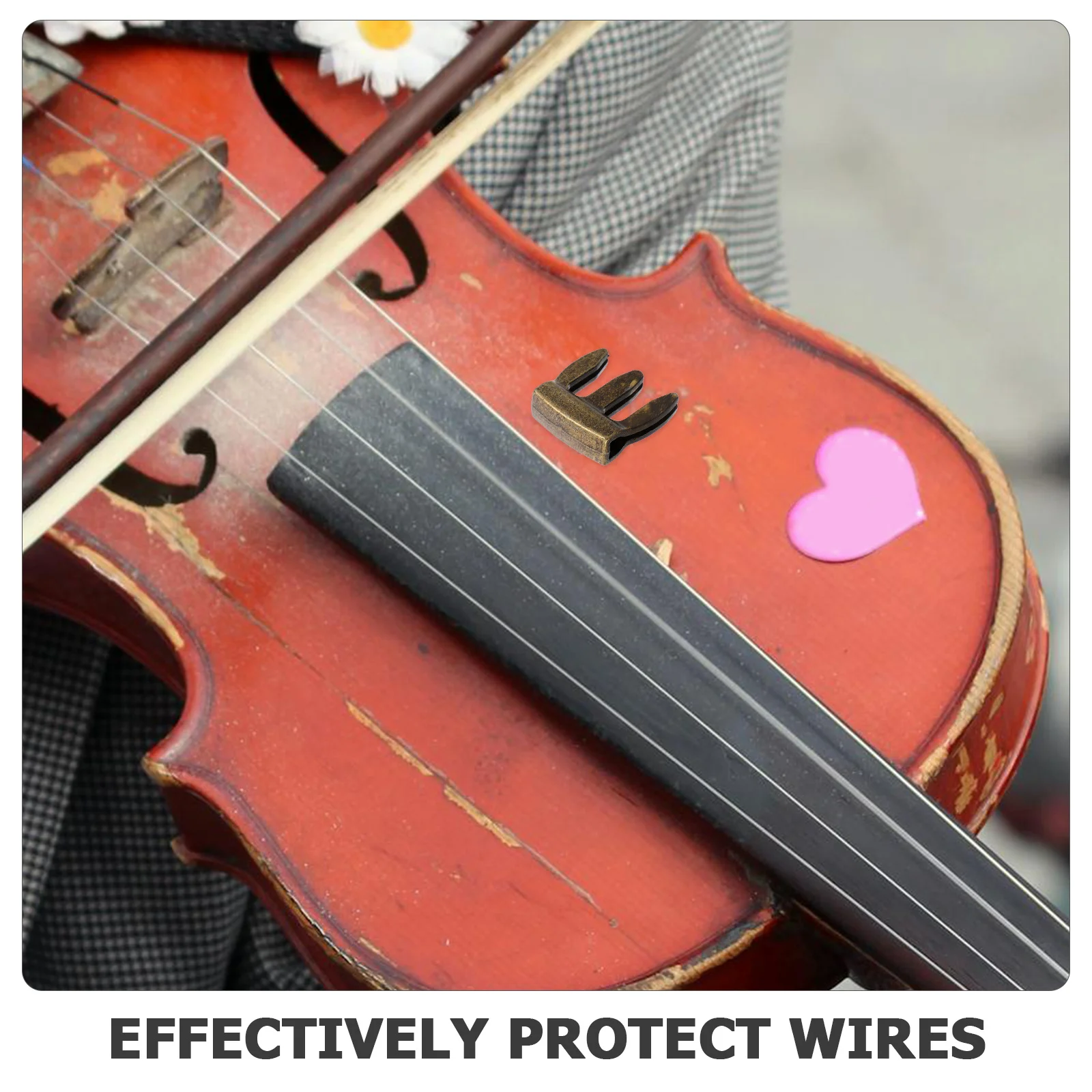 Metallo Violino Pratica Muto Artiglio Design Attacco Riduttore di volume Accessori per violino durevoli Forniture Trombone Pratica Muto
