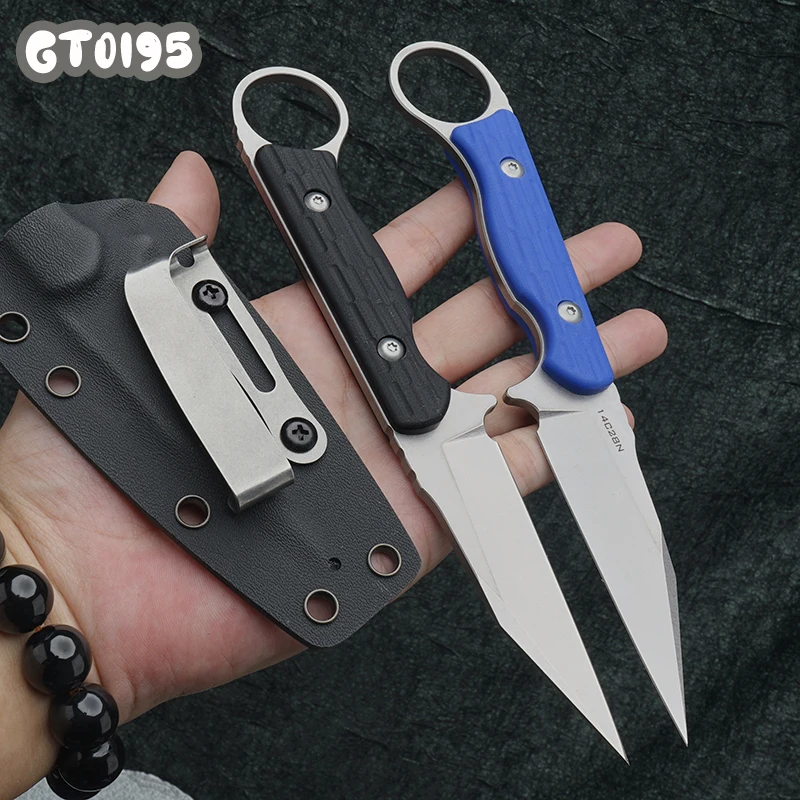 

Лезвие 14C28N, оригинальный уличный тактический нож с фиксированным лезвием, универсальные прямые ножи для выживания, ручка G10, ножны K, инструменты для кемпинга, EDC