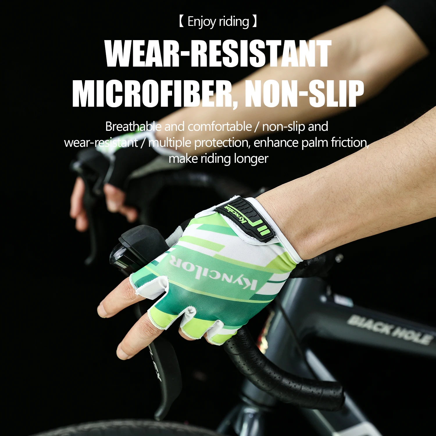 Kyncilor Breathable Lycra Fabric Cycling Gloves Road Bike Gloves Riding MTB Outdoor Bicycle Sport Gloves Half Finger Gloves