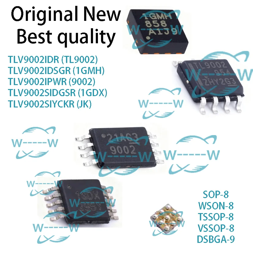 (10-50 قطعة) TLV9002IDR TL9002 TLV9002IDSGR 1GMH TLV9002IPWR 9002 TLV9002SIDGSR 1GDX TLV9002SIYCKR JK TLV9002I TLV9002SI IC رقاقة #1